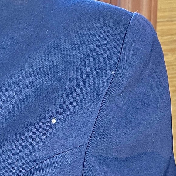 ▪️VTG▪️FORSTMANN▪️1940's 1950's 2-Piece Navy Blue Tailored Wool Skirt Suit - Picture 10 of 15